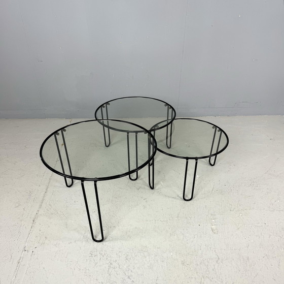 Image 1 of 3x Minimalistische ronde tafel