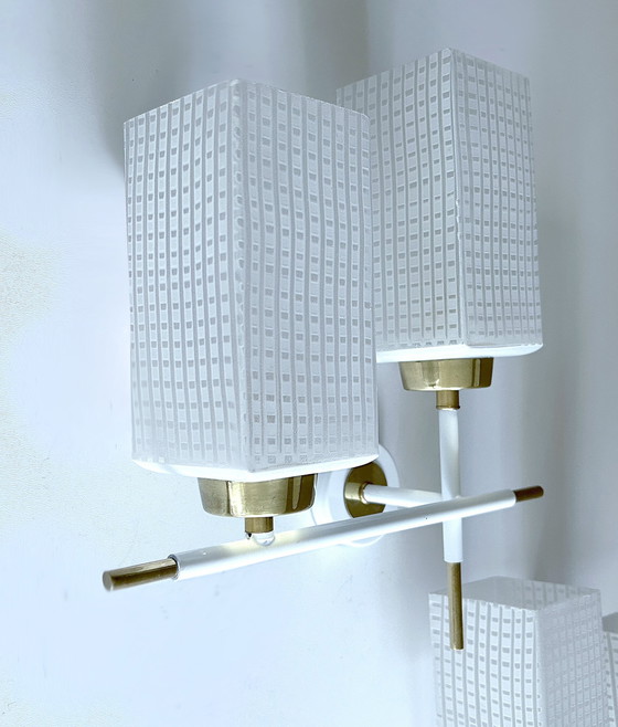 Image 1 of 2X Architectonische Vintage Wandlampen