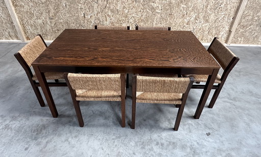 Martin Visser Wenge Tafel + 6 Stoelen