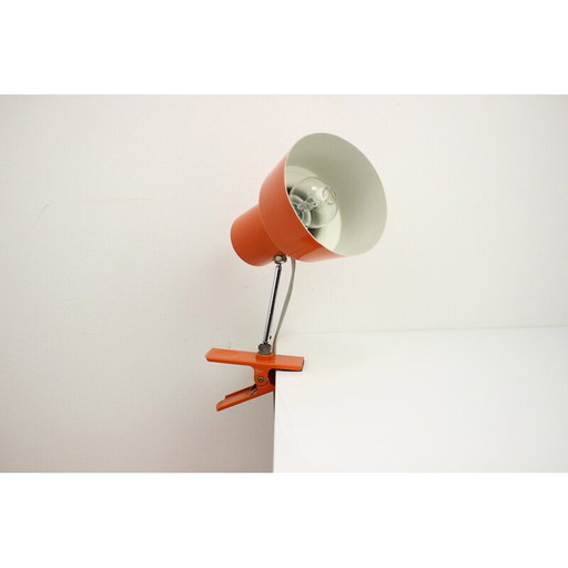 Vintage metalen en chromen tafellamp van Hurka voor Napako, Tsjecho-Slowakije 1960