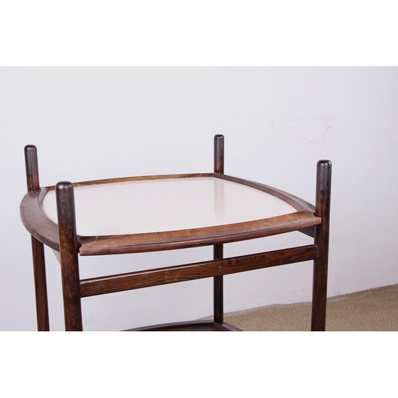 Image 1 of Vintage Braziliaanse serveertafel in rozenhout en formica van Cantù Móveis voor Interiores Ltda, 1960