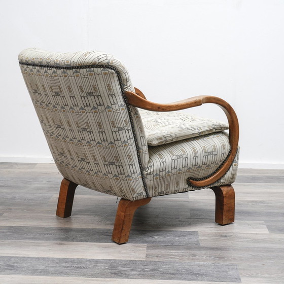 Image 1 of Zeer mooie en comfortabele Art Deco fauteuil, jaren 20