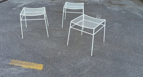 Image 1 of Set van 3 Vintage Draadkrukjes