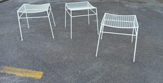 Image 1 of Set van 3 Vintage Draadkrukjes