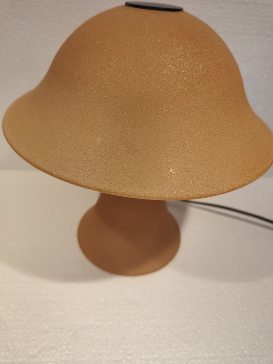 Image 1 of Vintage gele Mushroom Table Lamps 1970s