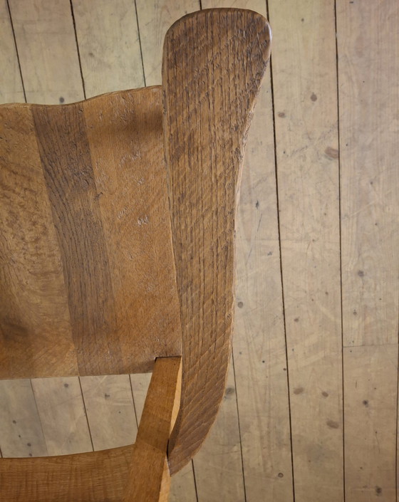 Image 1 of Brutalist Vintage Eiken Fauteuil 