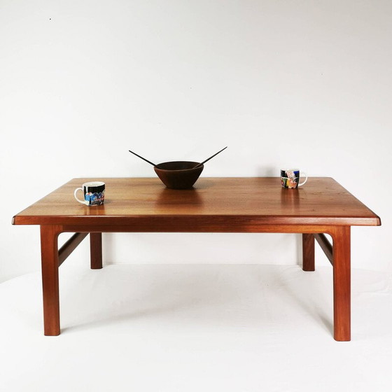 Image 1 of Vintage teakhouten salontafel, Denemarken 1970