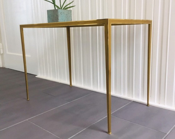 Image 1 of 60s gouden bijzettafel