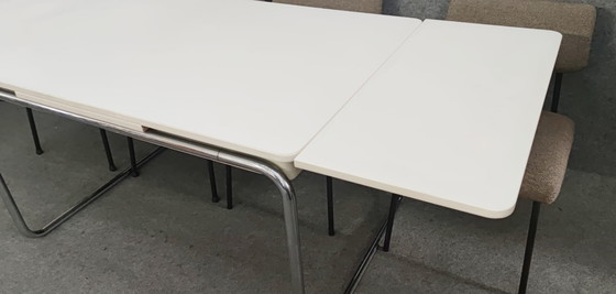 Image 1 of Bauhaus eettafel 1940 keukentafel 40s 50s tafel Mid Century Design Loft Art Deco Vintage