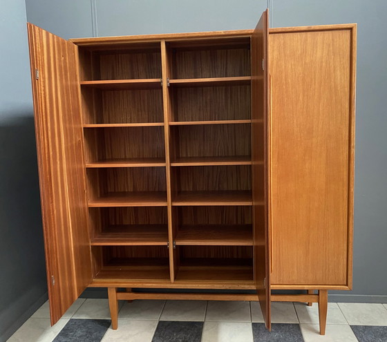 Image 1 of Heinrich Riestenpatt teakhouten highboard 1960s MCM