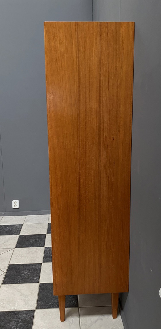 Image 1 of Heinrich Riestenpatt teakhouten highboard 1960s MCM