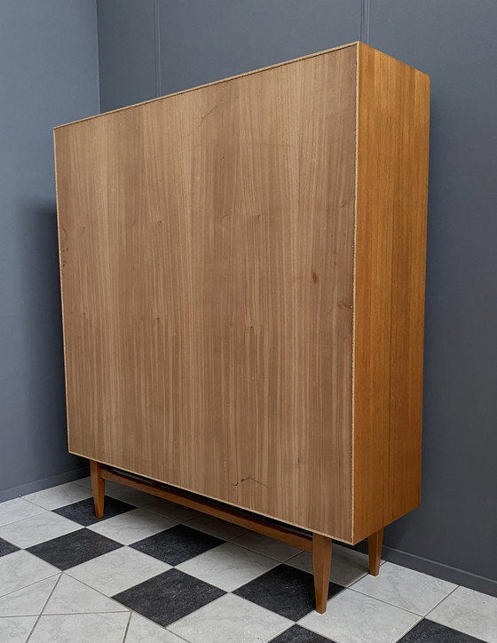 Image 1 of Heinrich Riestenpatt teakhouten highboard 1960s MCM