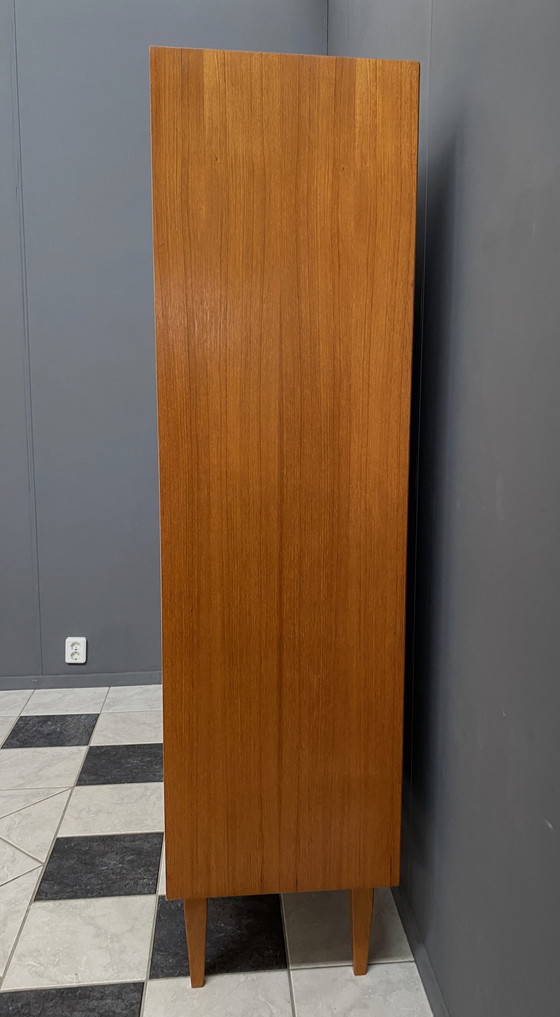 Image 1 of Heinrich Riestenpatt teakhouten highboard 1960s MCM