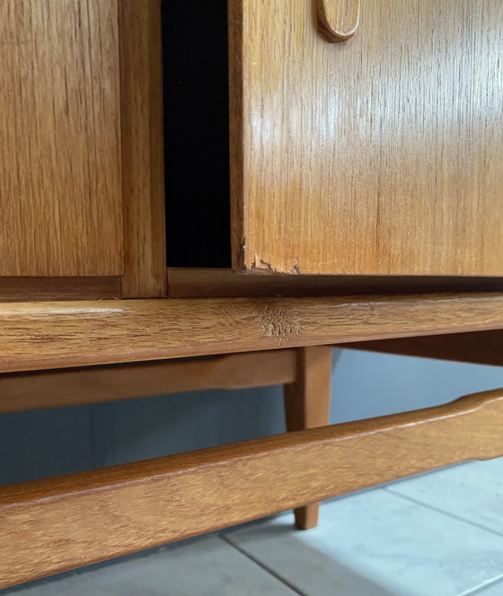 Image 1 of Heinrich Riestenpatt teakhouten highboard 1960s MCM