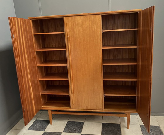 Image 1 of Heinrich Riestenpatt teakhouten highboard 1960s MCM