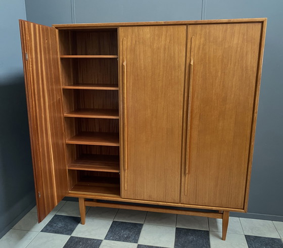 Image 1 of Heinrich Riestenpatt teakhouten highboard 1960s MCM