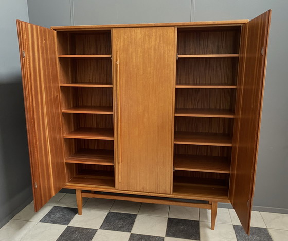 Image 1 of Heinrich Riestenpatt teakhouten highboard 1960s MCM