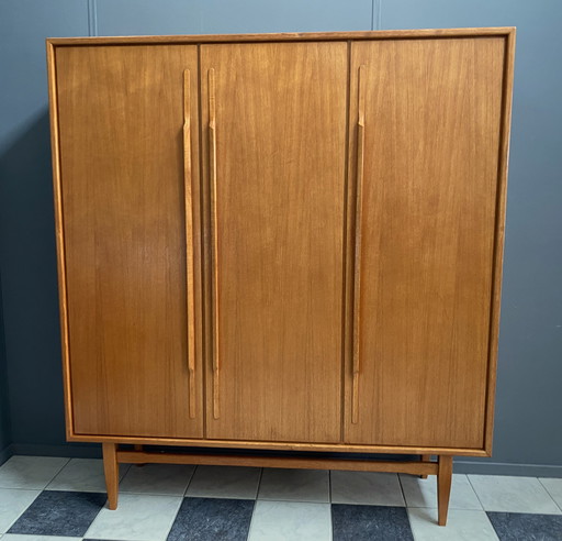 Heinrich Riestenpatt teakhouten highboard 1960s MCM