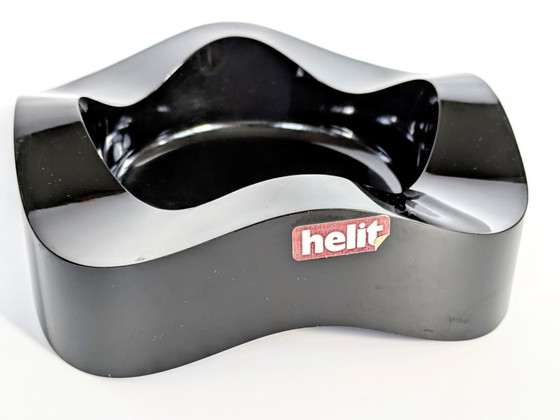 Image 1 of 2 x asbakken uit het ruimtetijdperk | zwart-wit | Walter Zeischegg voor Helit Duitsland, jaren 1960