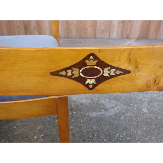 Image 1 of Set van 4 vintage Art deco stoelen, jaren 1940