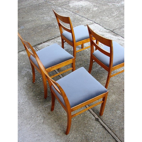 Image 1 of Set van 4 vintage Art deco stoelen, jaren 1940