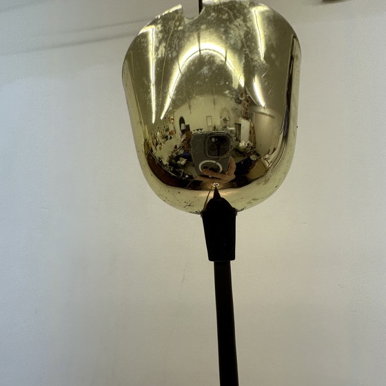 Image 1 of Peil & Putzer glazen bladhanglamp, jaren 70