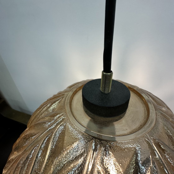 Image 1 of Peil & Putzer glazen bladhanglamp, jaren 70