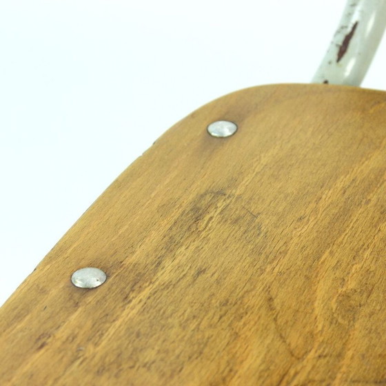 Image 1 of Vintage schoolstoel in metaal en multiplex van Kovona, Tsjecho-Slowakije 1960