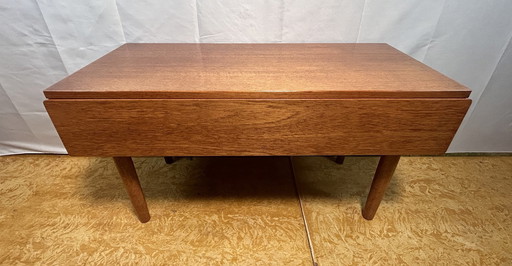 Mid Century Retro Vintage Teak Klein Telefoonmeubel 1960