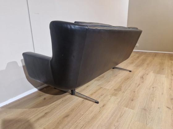 Image 1 of Skjold Sorensen - 3 Zits Bank - Jaren 60 - Vintage - Zwart