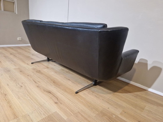 Image 1 of Skjold Sorensen - 3 Zits Bank - Jaren 60 - Vintage - Zwart