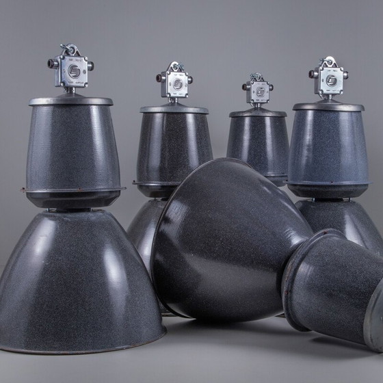 Image 1 of Poolse vintage industriële hanglamp, jaren 1960