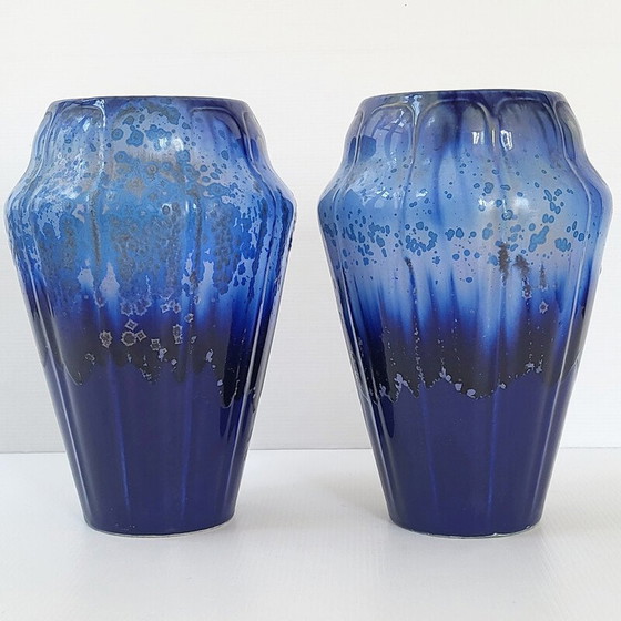 Image 1 of Paar vintage art deco vazen, jaren 1920