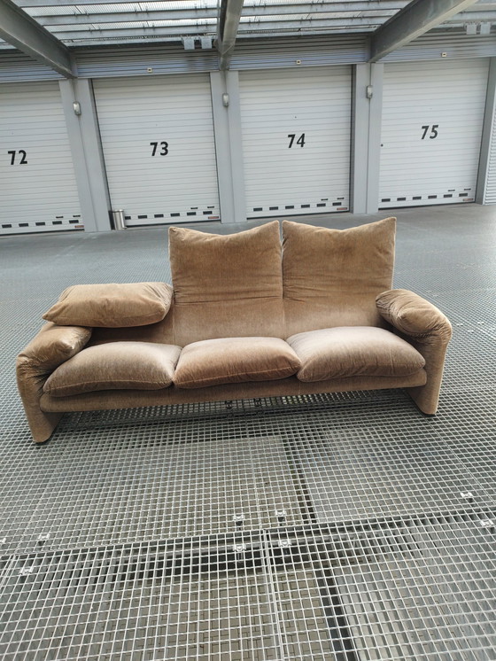 Image 1 of Cassina Maralunga 3 Zits Bank Originele Bekleding 2 Colors 