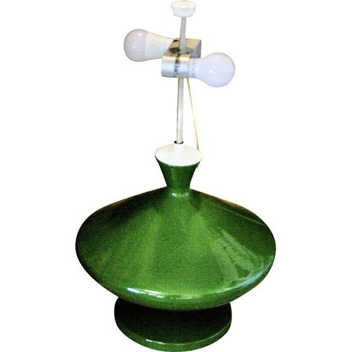 Vintage keramieken vloerlamp van Temde, Zwitserland 1960