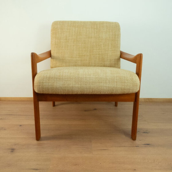 Image 1 of Loungestoel 1960 van Illum Wikkelsö voor Niels Eilersen in teakhout