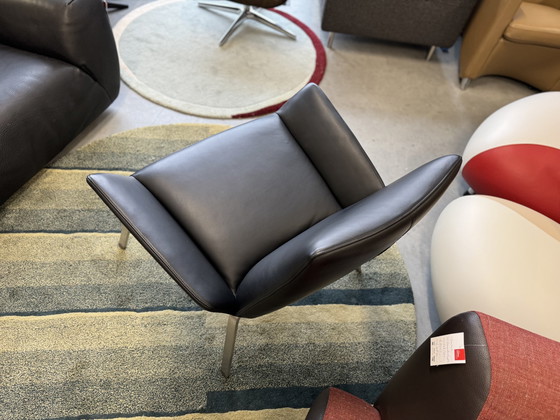 Image 1 of Design On Stock Komio Fauteuil Zwart Leer