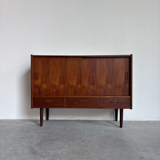 Vintage Small Sideboard In Teak 