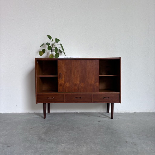 Vintage Small Sideboard In Teak 