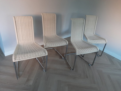 5 x Tecta model B20 eetkamerstoelen