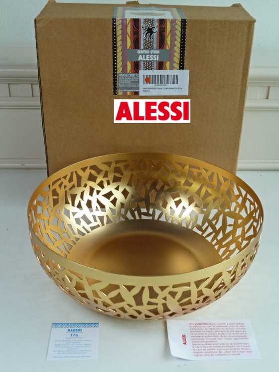 Image 1 of Alessi MSA04/29GD CACTUS! open fruitschaal goud