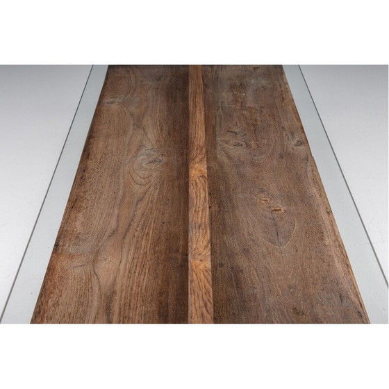 Image 1 of Vintage rechthoekige salontafel "Pj-Tb-05-A" van Pierre Jeanneret voor Chandigarh, 1960