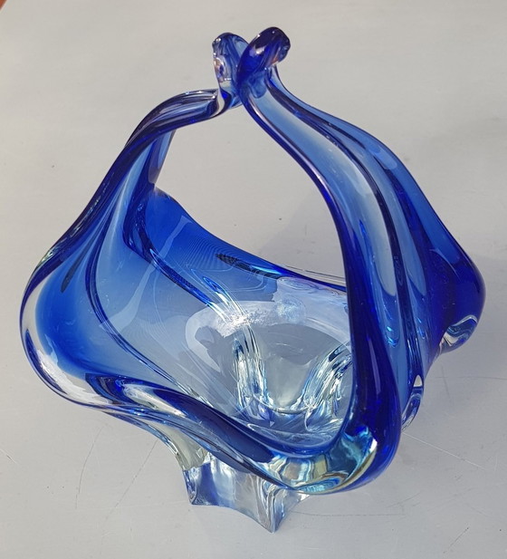 Image 1 of 2X Murano glazen vaas & schaal