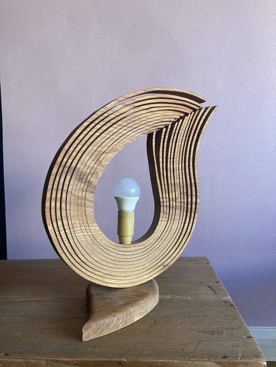 Image 1 of Houten Design Lamp van Enaol