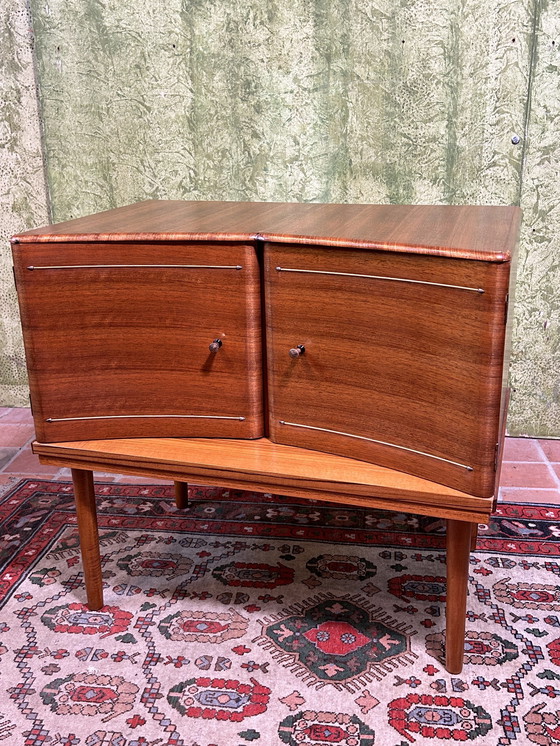 Image 1 of Mid century retro vintage teak klein kastje 1960