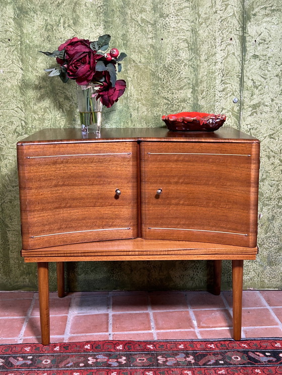 Image 1 of Mid century retro vintage teak klein kastje 1960