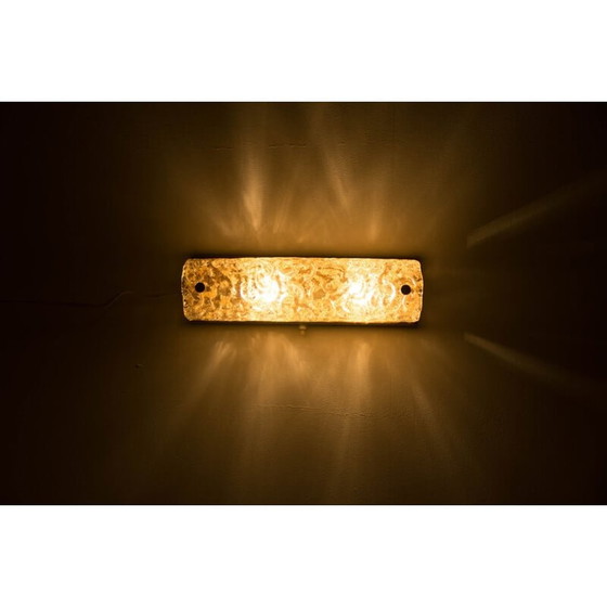 Image 1 of Vintage glazen wandlamp van Kalmar, 1950
