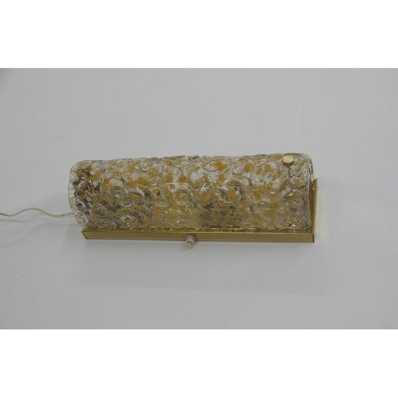 Image 1 of Vintage glazen wandlamp van Kalmar, 1950