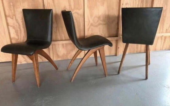 Image 1 of 6x Midcentury dining chairs C.J. Van Os Culemborg  1960s