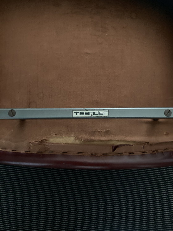 Image 1 of 2 x Meander Stoel van Rudolf Wolf, Jaren 60, Originele Bekleding